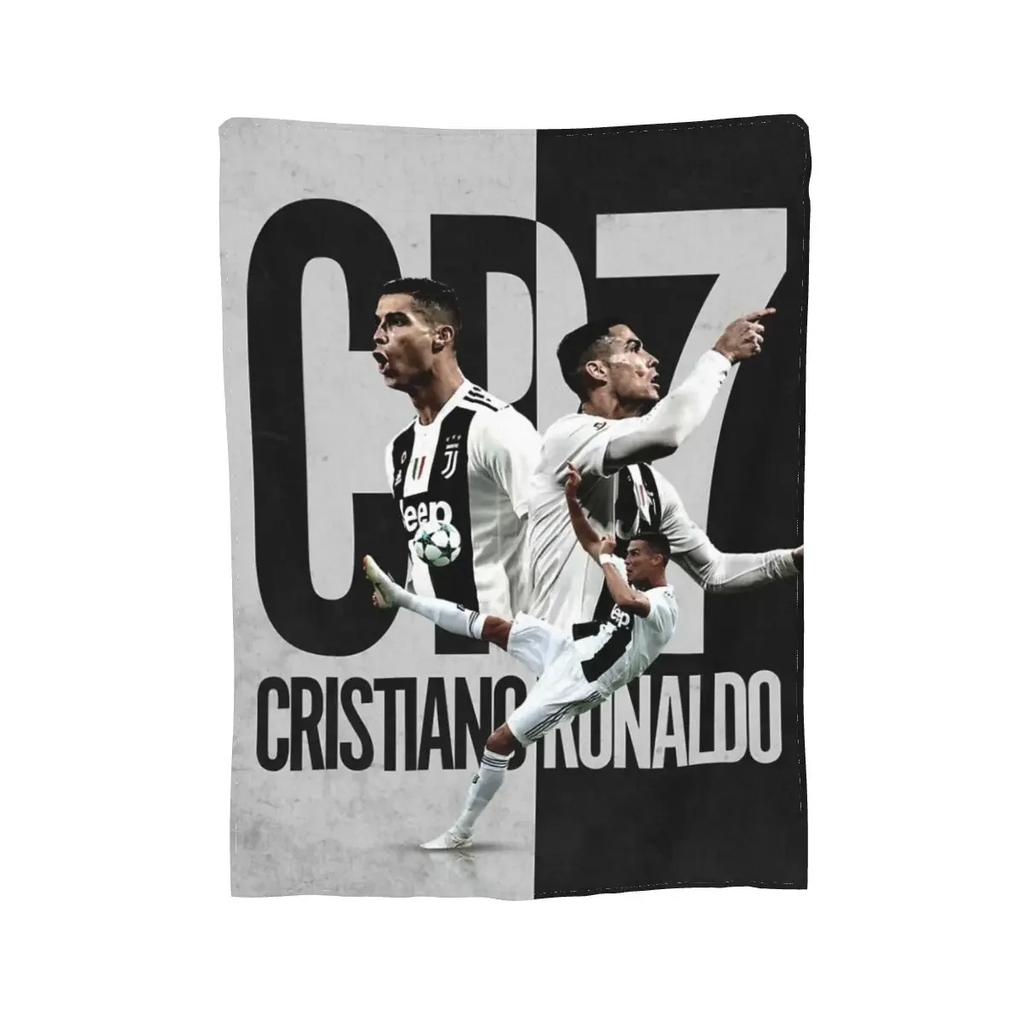 CR7 Cristiano Blanket Soft Warm Flannel Throw Blanket Bedspread for Bed Living Room Picnic Travel Home Sofa