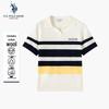 U.S. Polo Assn. Женская полоскатая охлаждающая футболка-поло