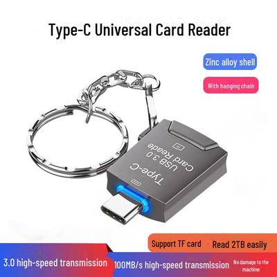 Высокоскоростной считыватель карт памяти USB 3.0 OTG Type-C, поддерживает карты TF объемом до 2 ТБ