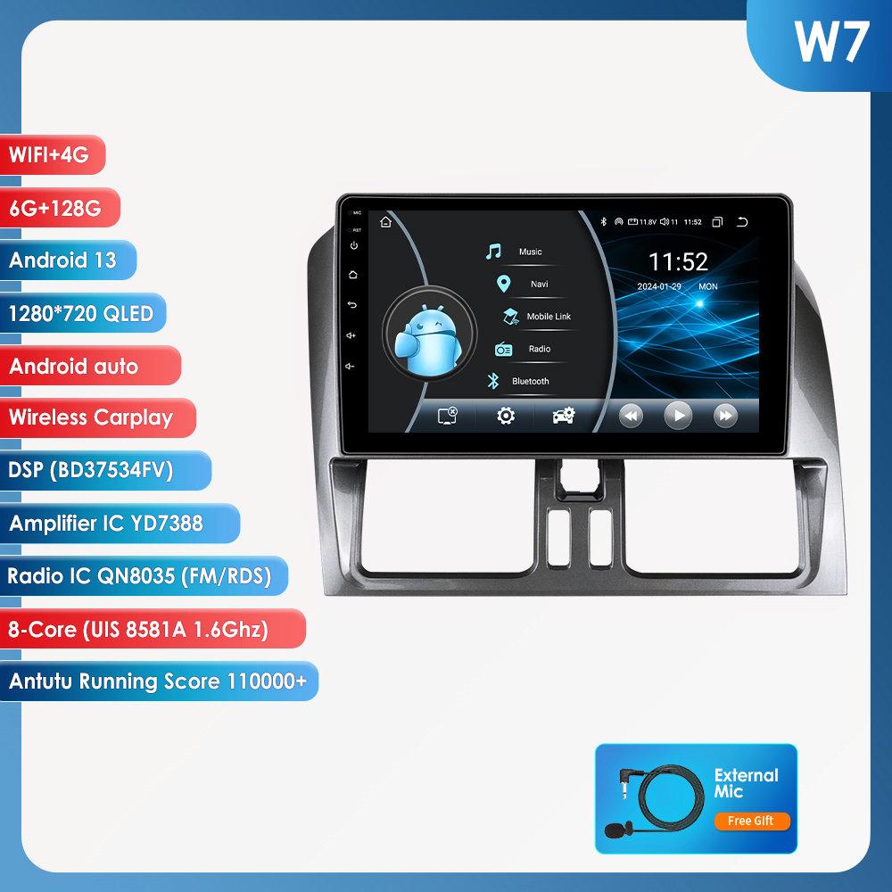 OSSURET 9" Carplay 4G BT 2din Android 13 автомобильный радиоприемник мультимедиа видеоплеер GPS навигация для Volvo XC60 2008-2017 головное устройство интеллектуальный экран SWC
