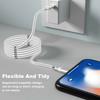 1m 2.4A Fast Charging Cable Magnetic Storage USB-C to USB-C 60W Data Cord