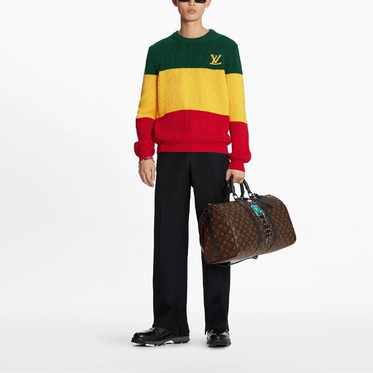 Louis Vuitton Б/у Пуловер с логотипом, интарсия, 2010-е 1A8OZN