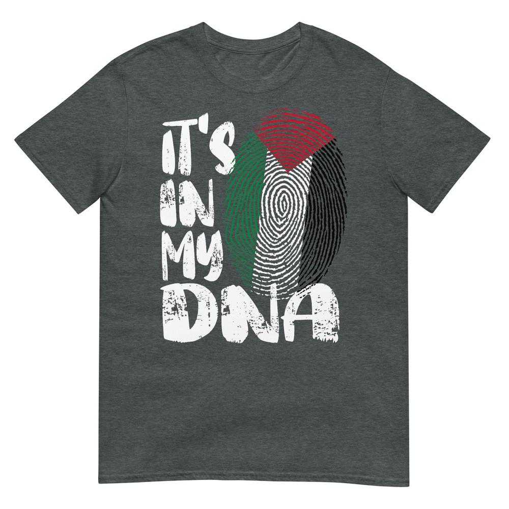 Palestine Flag Its In My Dna Palestinian Fingerprint Flag Tshirt