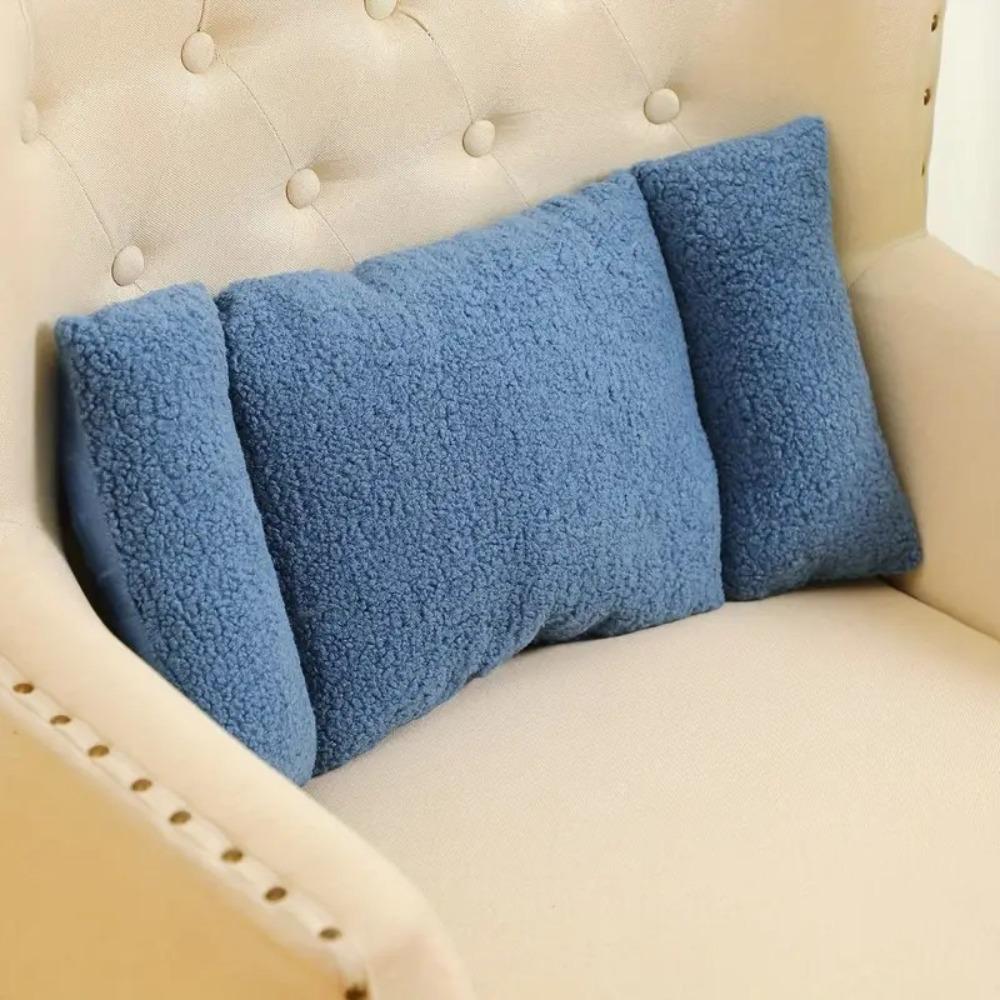 Ergonomic 3-Segment Lumbar Pillow Soft Back Support Cushion Universal Waist Cushion Sofa