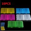 10PCS AA AAA Battery Plastic Case