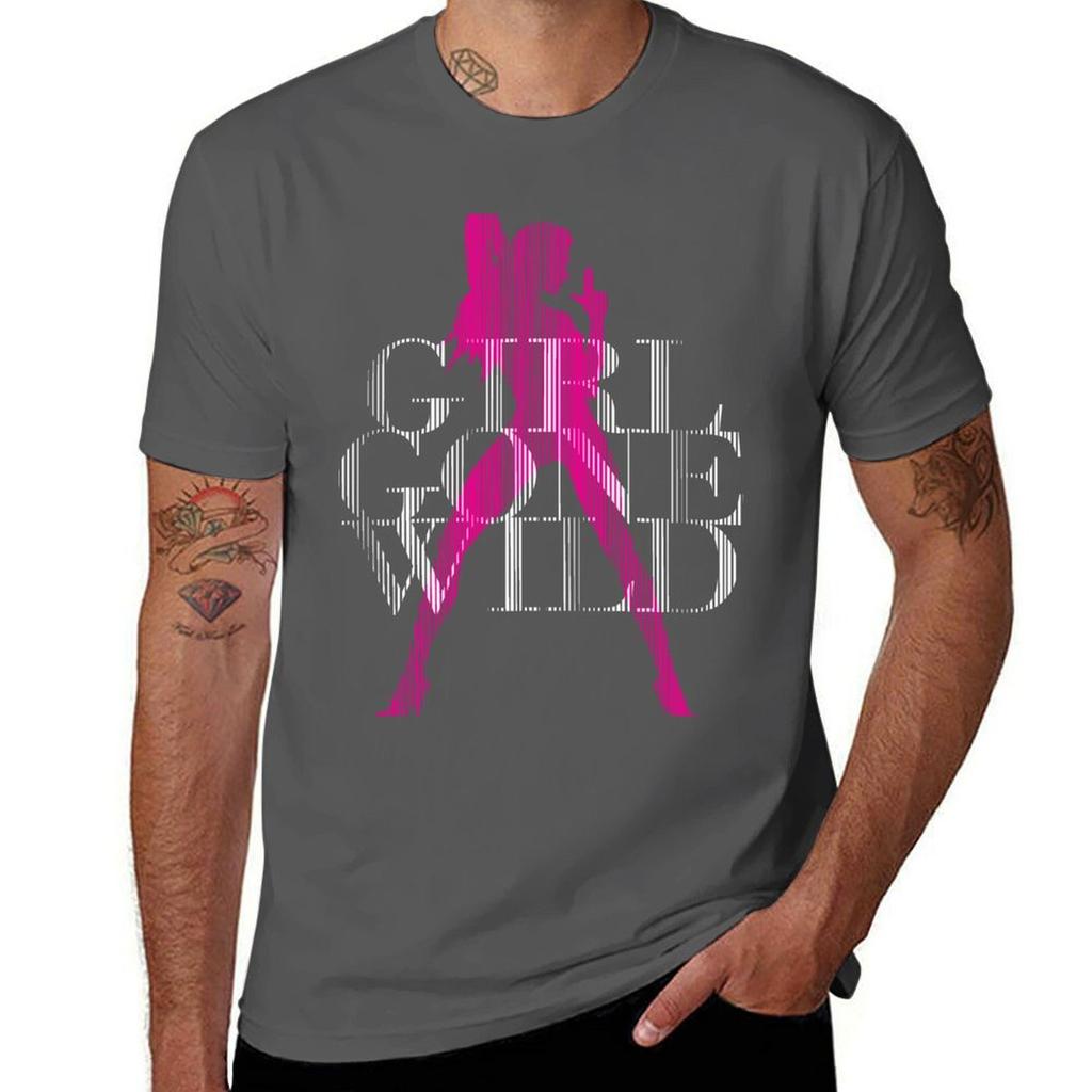 Girl Gone Wild TShirt Basic Short Sleeve Cotton Blend TShirt