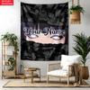 Hyuga Hinata Custom Name Tapestry Personalized Wall Art Hanging Bohemian Home Decor for Bedroom Dorm Living Room