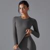 Nessaj Женские спортивные футболки с длинными рукавами, укороченные топы для йоги, быстросохнущие рубашки для бега в тренажерном зале и фитнеса