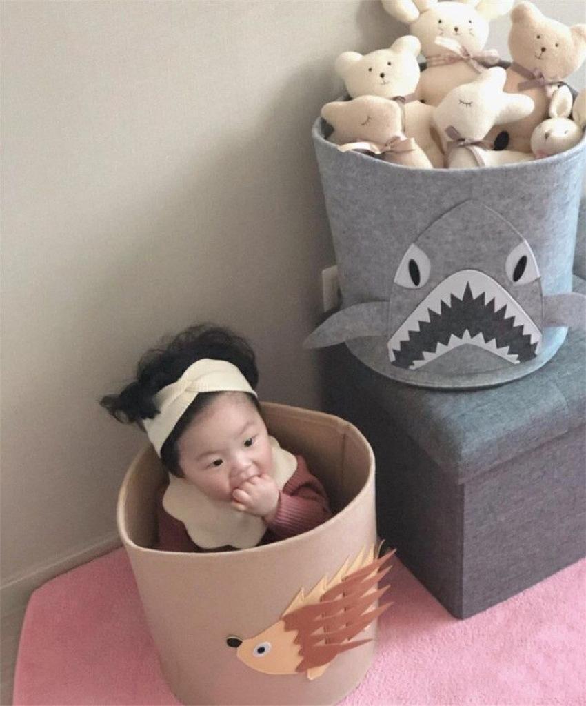 Корзины для хранения мультфильмов для детских игрушек, товары для хранения дома