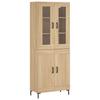 Highboard in Sonoma Oak Finish 27.4 x 13.4 x 70.9 in (W x D x H) Engineered Wood