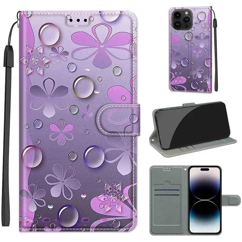Красивый чехол-бумажник с бабочкой для Huawei Honor 90 Pro X50 X6 X6A X7 X8 X8A X9A Magic 5 Lite Магнитная книжка Кожаный чехол с отделениями для карт