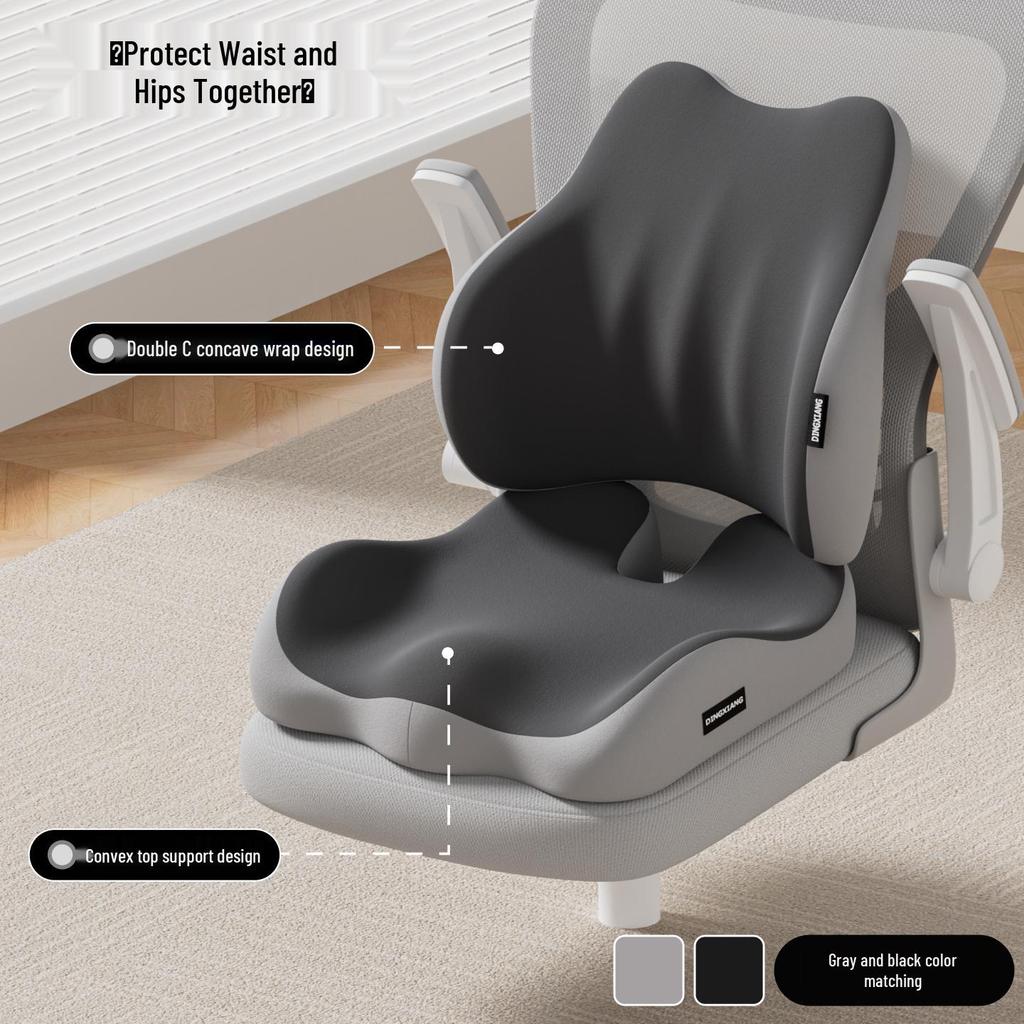 Эргономичный подголовник для игрового и офисного кресла с поддержкой поясницы и подушкой для шеи