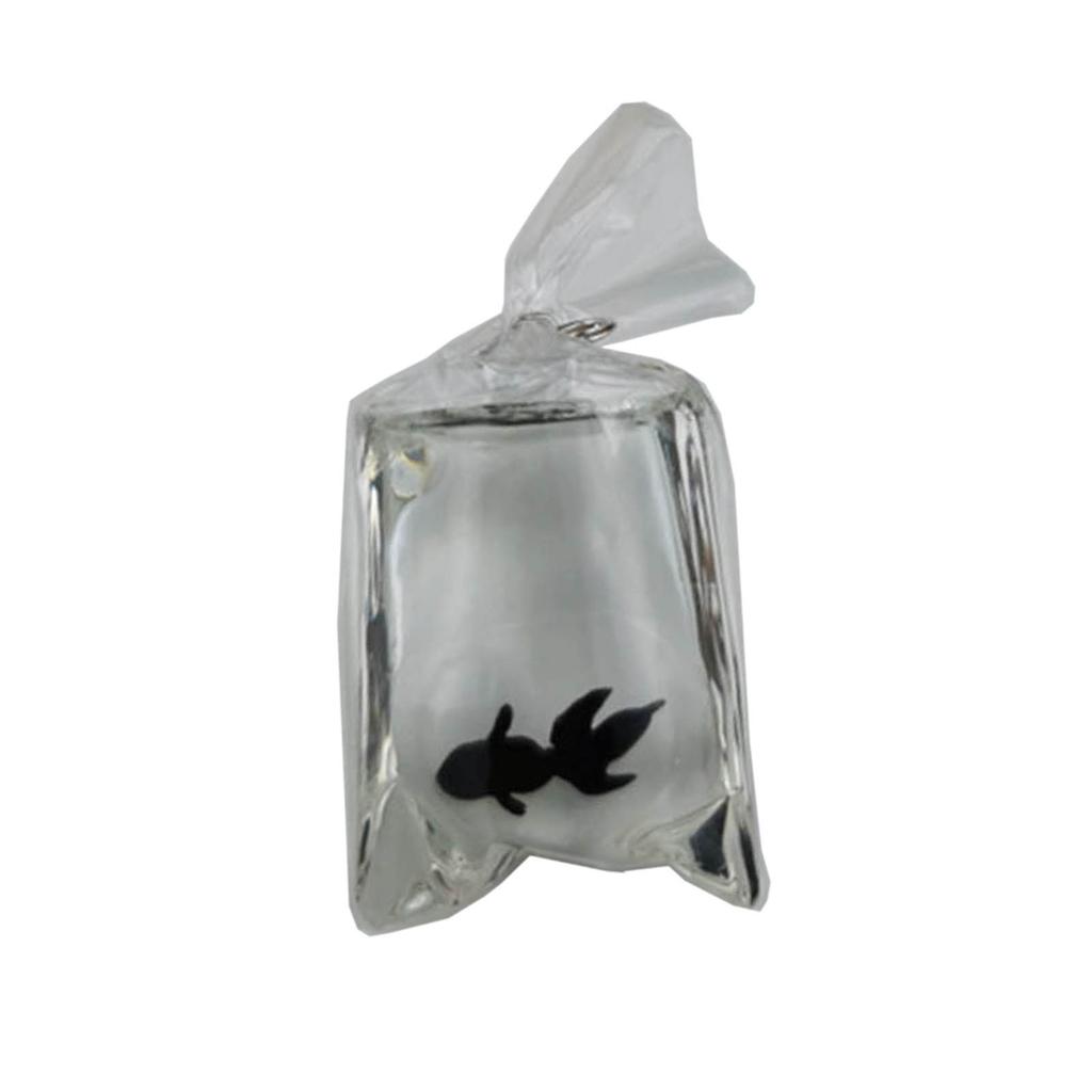 Clear Resin Fish Bag Charm Eye Catching Decorative Goldfish Water Bag Pendant Goldfish In Water Bag Pattern Charm DIY