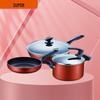 Набор посуды SUPOR Hot Red Dot Deluxe с антипригарным покрытием