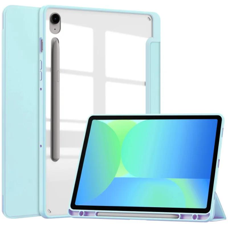 Чехол для Samsung Galaxy Tab S10 FE 10.9 дюйма SM-X520 С держателем для стилуса Чехол для Tab s9 fe 10.9" S9 11 дюймов funda Планшет