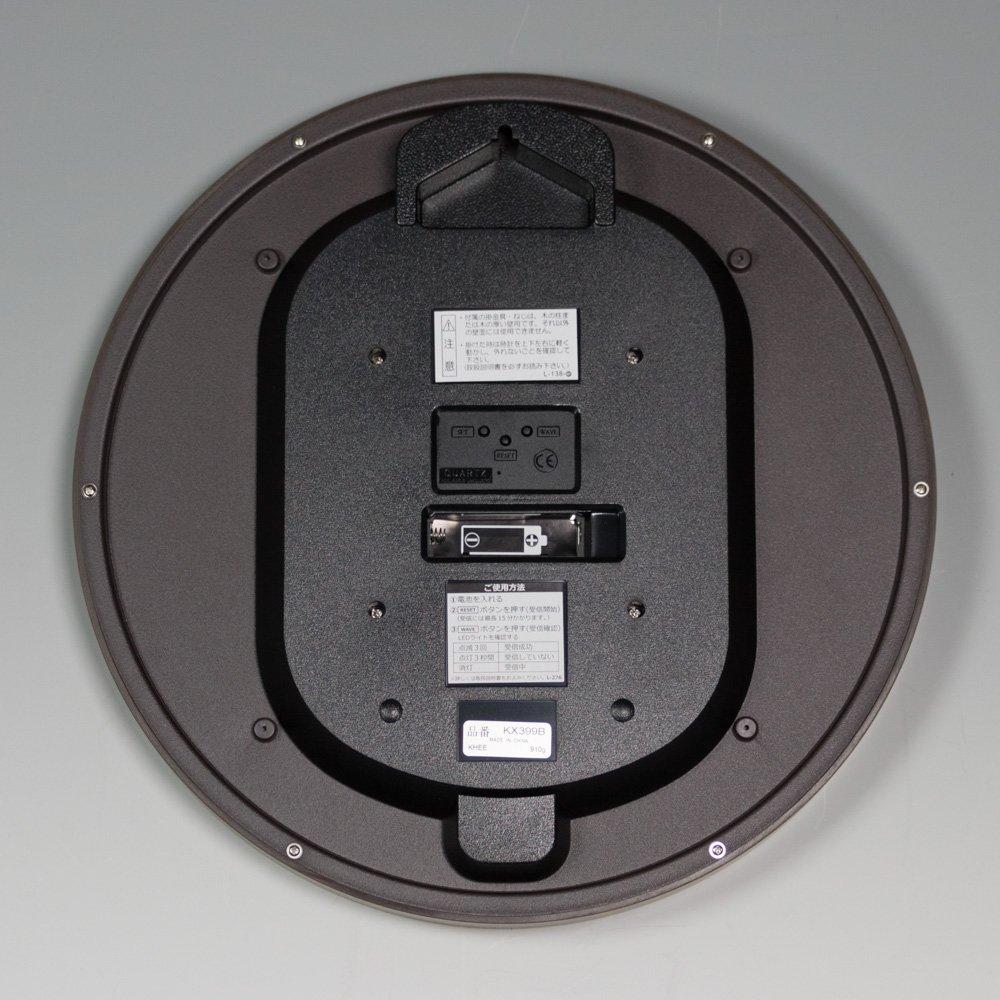 Часы настенные Seiko Clock Natural Radio Analog темно-коричневые с рисунком под дерево диаметр 300x45 мм KX399B