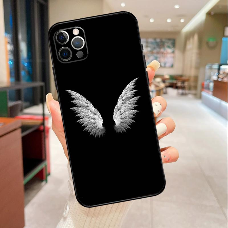Чехол для телефона 'Крылья Ангела Дьявола' для iPhone 17 Air 16 14 13 11 15 Pro Max mini 15 16 Plus 16e Защитная крышка
