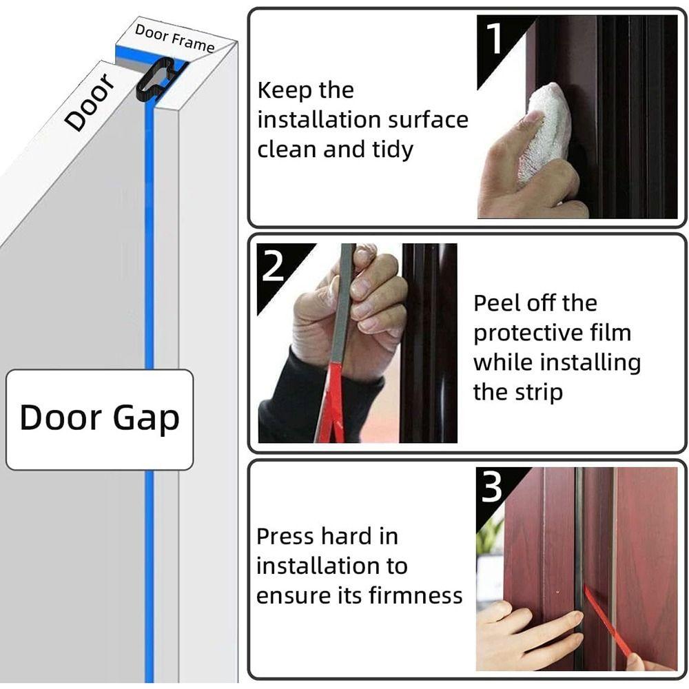 Самоклеящаяся уплотнительная лента типа I длиной 6 метров для дверей, изоляционная лента, уплотнитель для окон и дверей