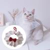 Кружевной нагрудник для кошек, ошейник, бандана для домашних животных, регулируемый нарядный праздничный костюм, шарф ручной работы для собак и кошек