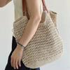 Художественная винтажная ручная плетеная хлопковая сумка-тоут на плечо - Вязаная сумка для покупок для повседневного стиля