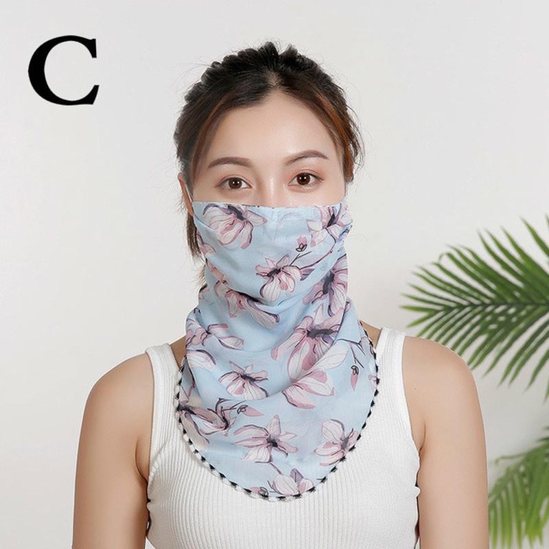 Summer Sunscreen Mask and Scarf UV Protection Sun Protection Neck Mask Summer Riding Scarves Veil Ch