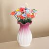 Керамический цветок ручной работы, имитация, реалистичный, искусственный, красочное цветение, украшение, искусственный, сделай сам, украшение для вазы, цветок со стеблем