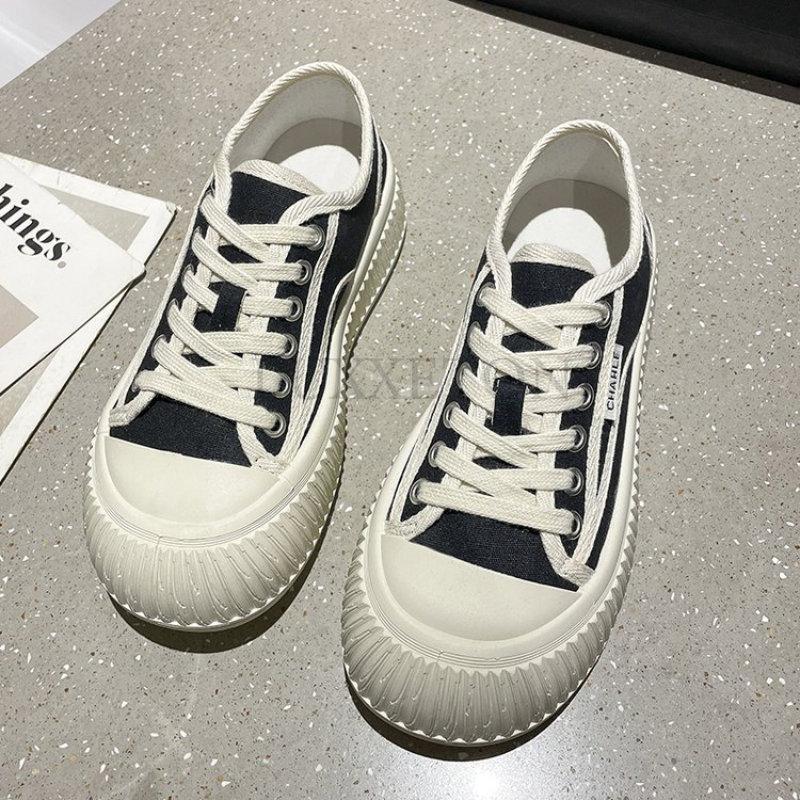 Элегантные женские туфли Весна Новые повседневные белые туфли на шнуровке из парусины Мелкие модные универсальные женские кроссовки Мягкие