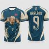 Haaland Commemorative Men Or Kid Football Jersey Athletic Soccer Shirt Outdoor Practice Running and Sports Activities