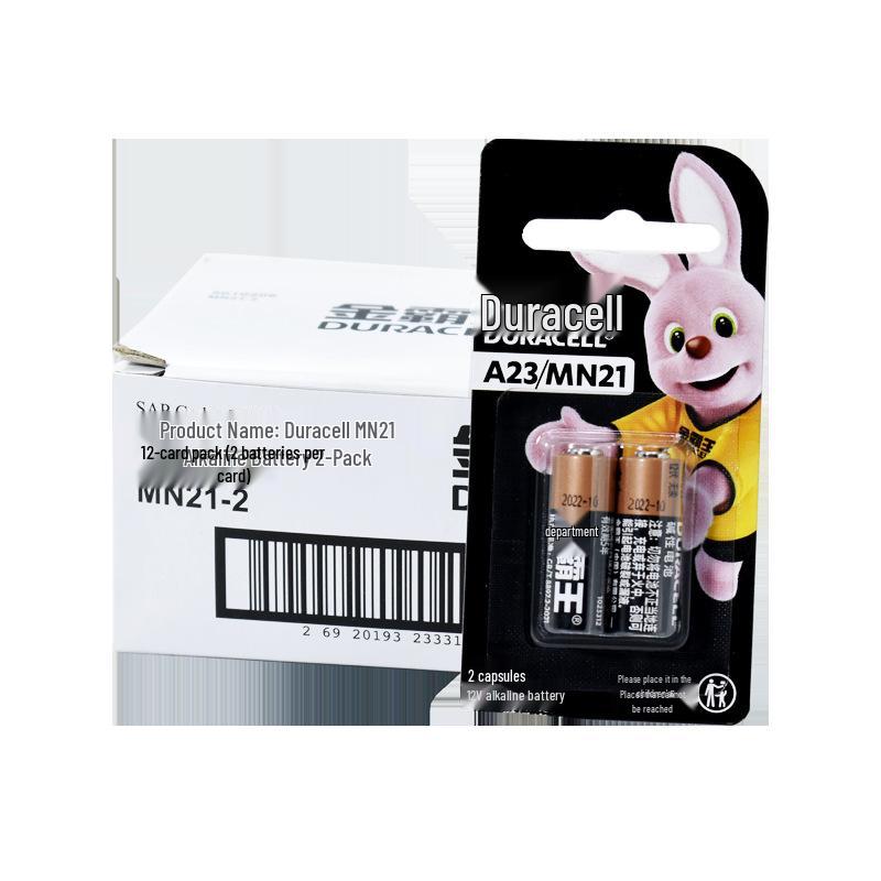 Duracell 12V 23A Alkaline Battery for Remote Controls & Doorbells, Mercury-Free, MN21, 2-Pack