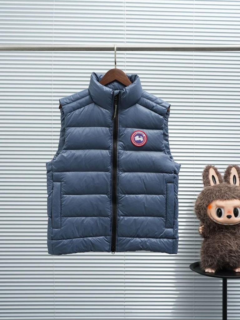 Мужской блестящий жилет с воротником-стойкой и гусиным пухом - Теплая, плотная, безрукавная верхняя одежда для осени/зимы.