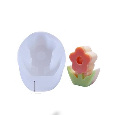 Силиконовая форма для цветов 3D ручной работы Экологичная силиконовая форма в форме цветка для DIY поделок 58x69x32мм