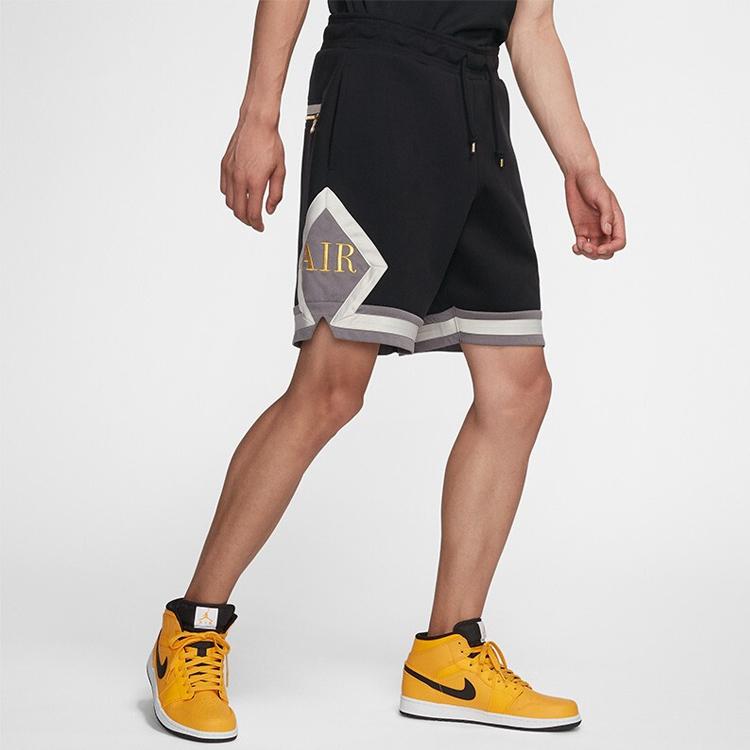 Jordan Remastered Diamond Mid-Rise Loose Shorts Men Shorts Black AT9957-010