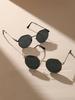 1/2 Pcs Metal Geometric Round Frame Fashion Sunglasses For Vacation Decors Photo Props