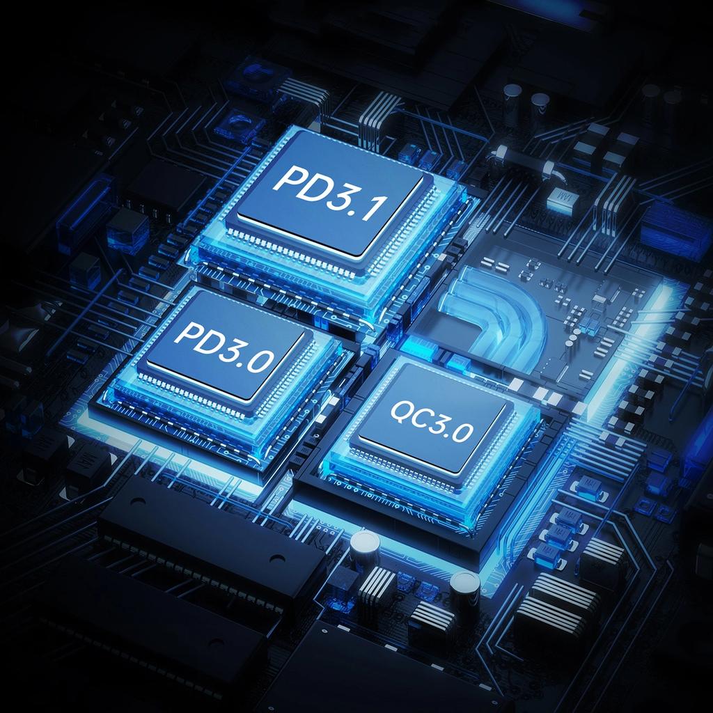 Ładowarka Choetech Tc0024 Samochodowa 160W 2X Usb-C Pd 3.1 1X Usb-A - Czarna