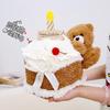 Милая плюшевая кукла в виде торта на день рождения, панда, подарок для девочек и детей, кукла-подушка для бросания
