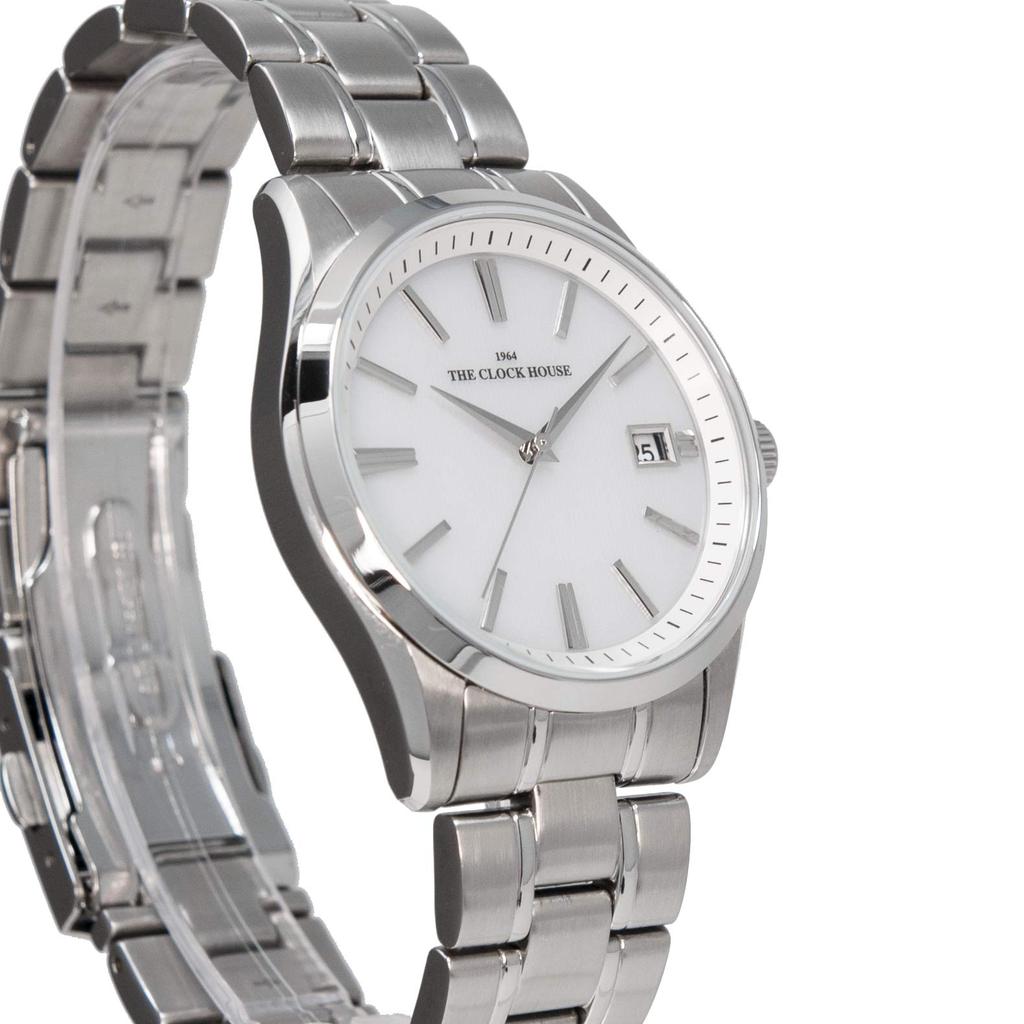 THE CLOCK HOUSE Мужские солнечные часы, Бизнес/Формальные, MBF1006-WH1A