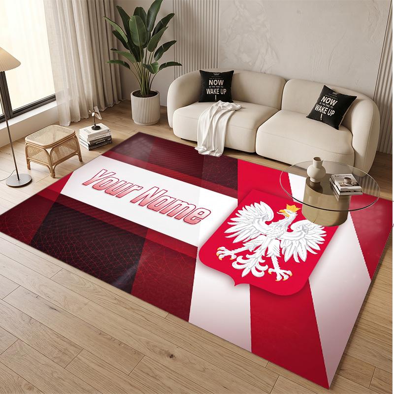Personalized Crystal Velvet Carpet Poland Pattern Non Slip Floor Rug