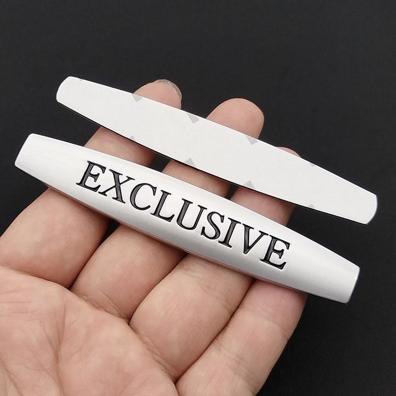 3D Metal EXCLUSIVE Styling Logo Emblem Badge Car Fender Sticker For Mercedes Benz C180 W205 W213 AMG Auto Decorative Accessories