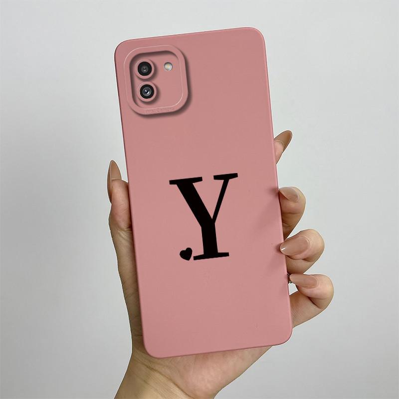 For Samsung Galaxy A03 4G Case SM-A035F Cute Couple Letters Cover Soft Phone Case For Samsung A03 A 03 GalaxyA03 Fundas Bumper