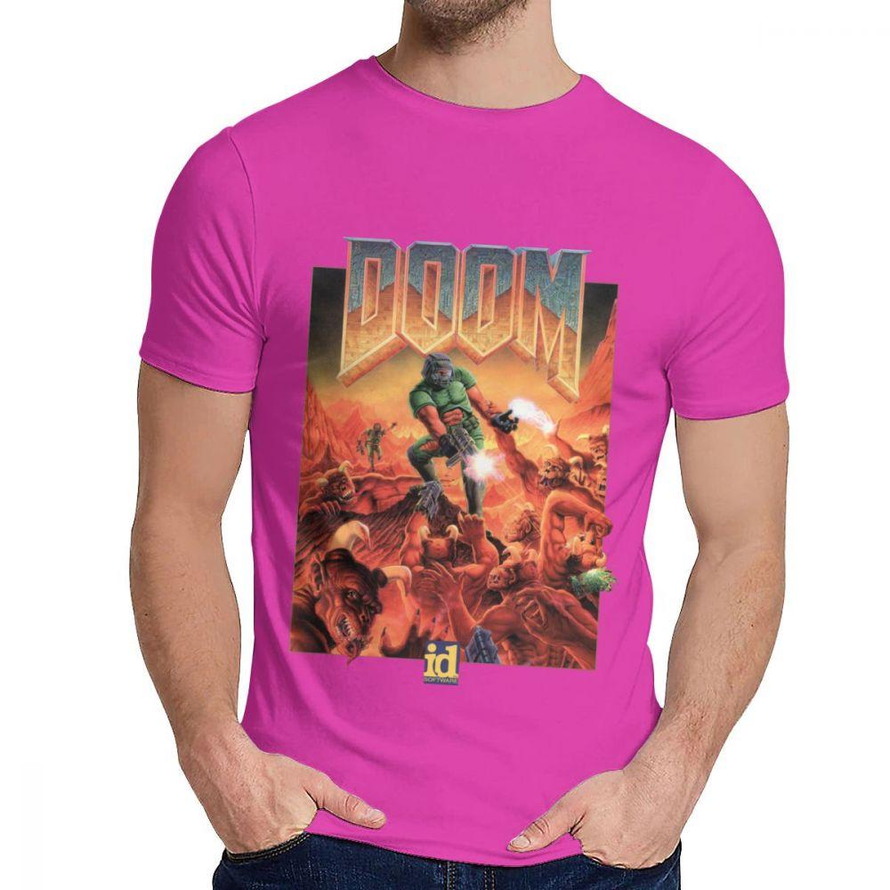 Картинка на заказ Doom Ii Hell On Earth 1994 Футболка для мужчин Летняя крутая мужская 100