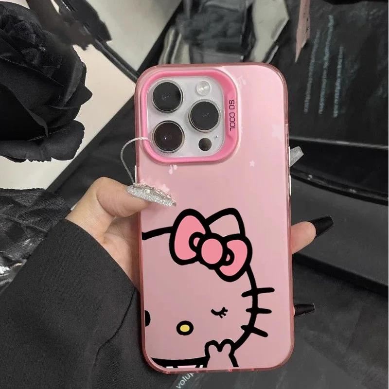 Милый ремешок Hello Kitty Чехол для телефона для Xiaomi Redmi 15 15C 14C 13C 12C A5 12 Note 14 Pro 13 12 Pro Plus 11 11S 4G 5G Корпус