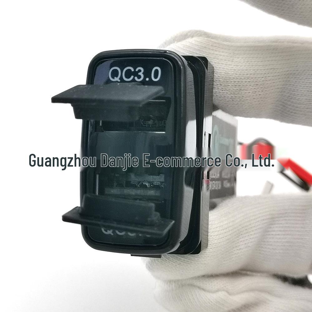 Автомобильное зарядное устройство Mitsubishi QC3.0 с двойной быстрой зарядкой для Pajero, Eclipse, Lancer, ASX, Outlander