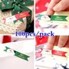 10pcs/set Cute Merry Christmas Santa Claus Snowman Seal Sticker Party Baking Package Paper Tags Labels Xmas Gift