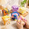 Новая 7 см Мраморная Сырная Сквиши Игрушка Медленно Поднимающаяся, Мягкая Влажная Сжимаемая Игрушка-Антистресс, Подарок для Снятия Стресса для Детей Взрослых Аутизм