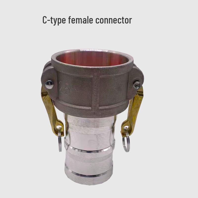 Aluminum Alloy Type C Male & Female Quick Coupler Hose Fittings with Reducing Lever