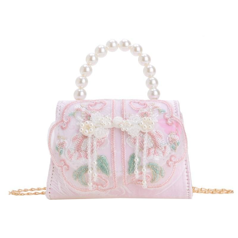 Handbag Fashionable Childrens Featuring Delightful Bow And Chic Details Pearl