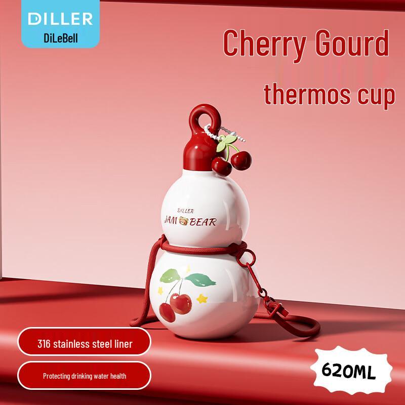 Diller D9411 Тыква-вишня 316 Нержавеющая сталь Термос