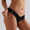 Cute Hollow Heart Waist Belly Chain for Women Summer Beach Sexy Simple Body Chain Vacation Jewelry Accessories Gift