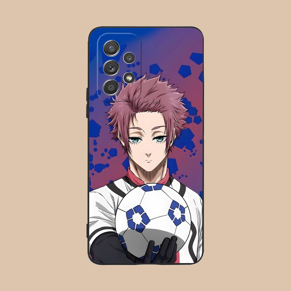 Чехол для телефона Blue Lock Itoshi sae для Samsung Galaxy A56 55 54 53 52 51 36 35 34 23 16 15 5G Цветной Чехол Красивый Роскошный Чехол