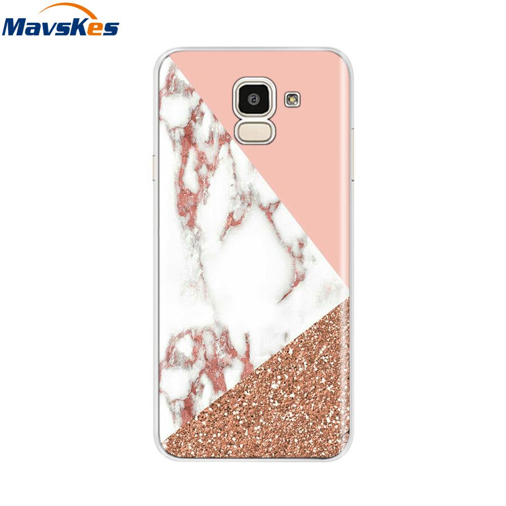 Чехол для Samsung Galaxy J6 2018 Мягкая задняя крышка из ТПУ-силикона sДля Coque Fundas Samsung J6 2018 J6 Plus 2018 Мягкие чехлы для телефона